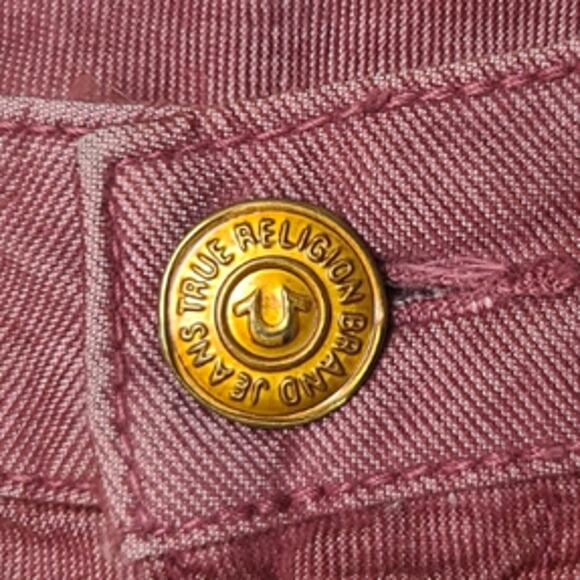 True Religion Skinny Corduroy Mid Rise Distressed Pants Women's 31 - Picture 5 of 11